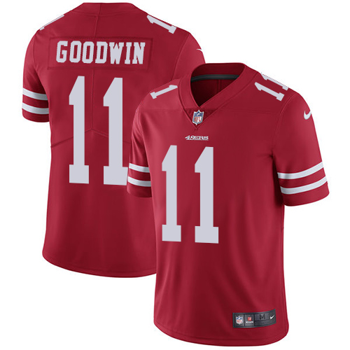 San Francisco 49ers Limited Red Men 11 Marquise Goodwin Home NFL Jersey Vapor Untouchable